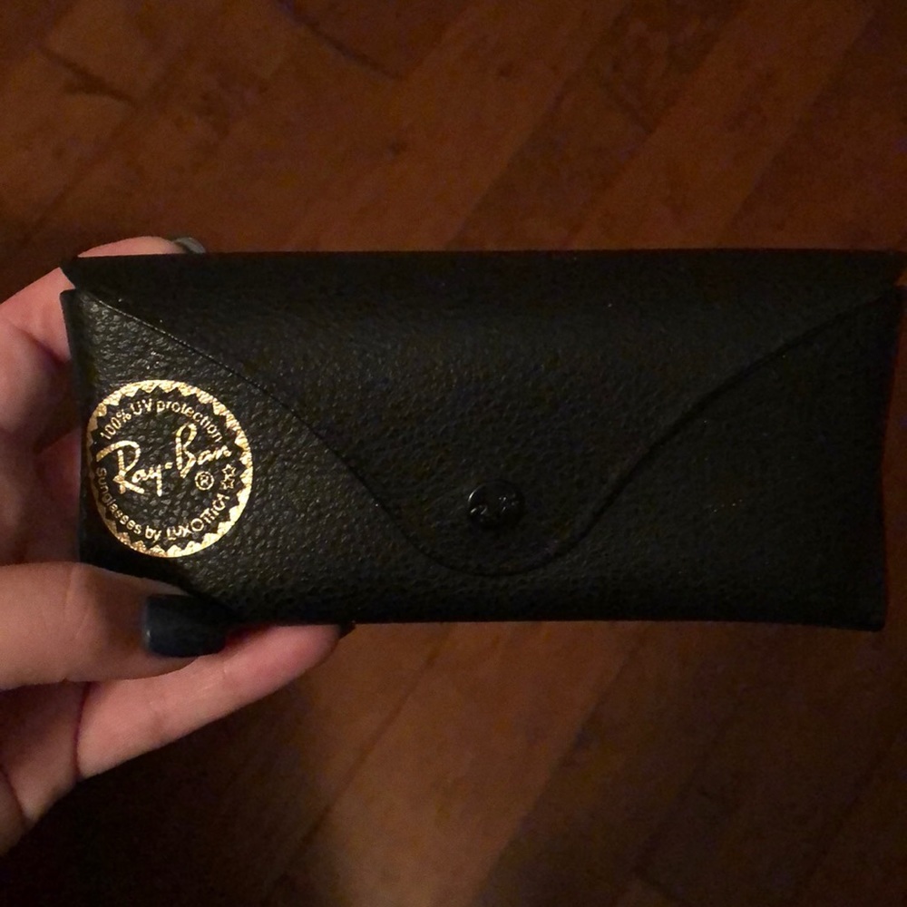Ray bans round, gold